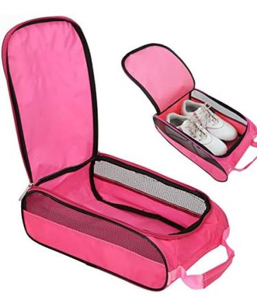 Shop Pink Golf Shoe Carrying Bag - Large Capacity Breathable Nylon for Golf & Tennis | International Shipping Available - Buy Online on GoSupps.com