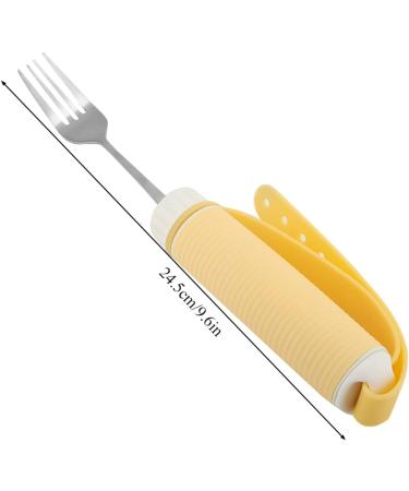 Ergonomic Utensils for Arthritis & Handicapped | Rotating Fork & Spoon for Elderly | Easy Grip Tableware - Buy Online on GoSupps.com