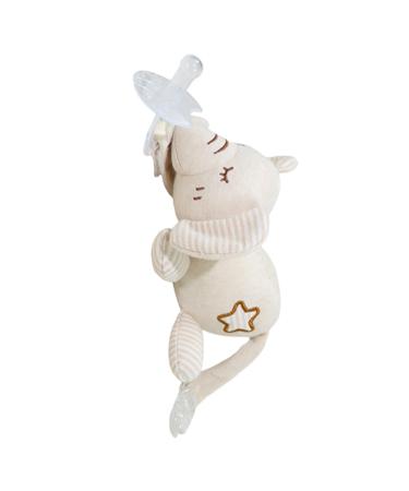 Ruilonghai Pacifier Buddy plush pacifier holder removable plush toy and pacifier - more skin -friendly convenient beautiful pacifier buddy for children's parties from 0 months elephant