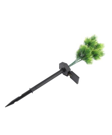1pc Solar Light Floor Decor Outdoor Plants Artificial Plant Garden Decor Lights Garden Lights Tree Flickering Tree Lights Solar Lamp Ornament Ground Insert Lamp Garden Adornment (Green)