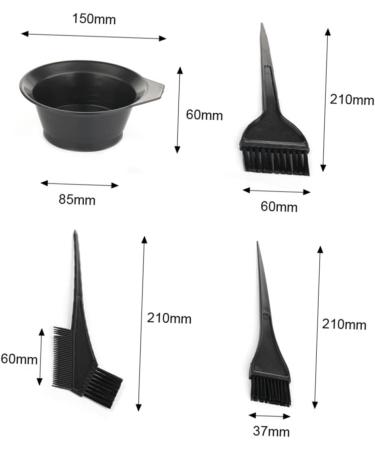 minkissy 8 Sets Hair Coloring Comb Hairdressing Brush Reusable Hair Dye Tools Black Rose Floral Hair Comb Hair Dye Tint Brush Ladies Nylon Socks Hair Salon Tool Hair Dye Bowl Baking Oil - Buy Online on GoSupps.com