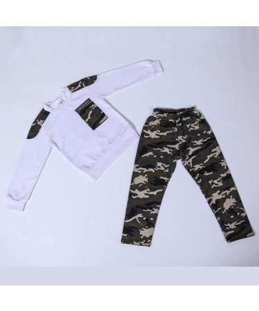 AMhomely Baby Boy Camouflage Tracksuit Set | 3-4 Years | White | Sale - Buy Online on GoSupps.com