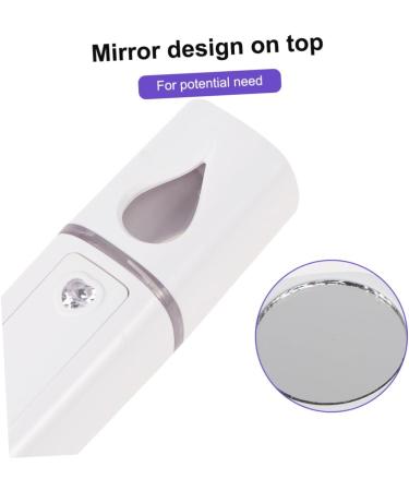 Beatifufu 1pc Nano Mist Sprayer Nano Facial Mister Mini Humidifier Face Moisturizing Portable Humidifer White - Buy Online on GoSupps.com