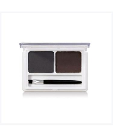 PiurUf Eyeliner Palette of two long-lasting waterproof lazy long-lasting eyebrow enhancers. Apply 3D eyebrow makeup. Earth Eyeshadow Color. Black Eyeliner.