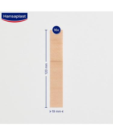 Hansaplast Elastic Finger Strips Plaster - Extra Long & Breathable | 16 Pieces for Flexible Finger Wound Care - Buy Online on GoSupps.com
