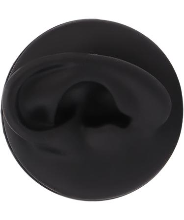 Artificial Black Left Ear Display Model | Professional Soft Teaching Tool with Round Base - Buy Online on GoSupps.com