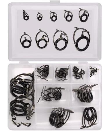 Fishing Rod Repair Kit - 45pcs Ceramic Guide Rings, Rod Tips & Guides Replacement Set - Buy Online on GoSupps.com