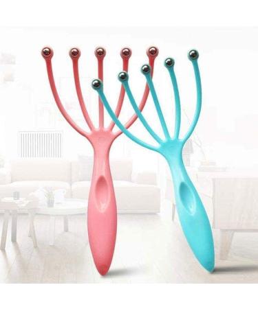 Basilisk Scalp Massage Device - Glowy Head Relaxation with Steel Balls & Five Fingers - Perfect for Scalp Care & Stress Relief | International Shipping Available - Buy Online on GoSupps.com
