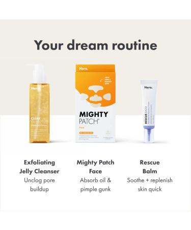 Mighty Patch Face XL Hydrocolloid Mask for Acne - 5 Large Pimple Patches - Vegan & Cruelty-Free - Buy Online on GoSupps.com
