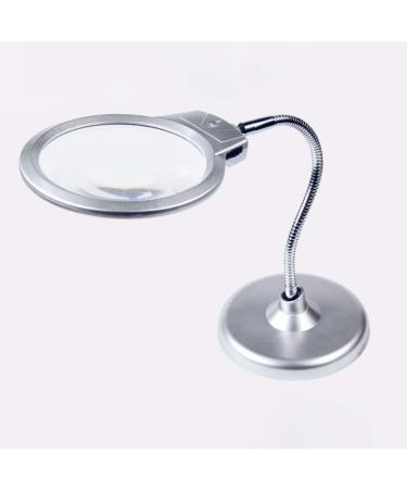 Glass Desktop Desktop Glass with Light Led10 Times 20 Times Magnifier High Elderly Enlarged Mirror Tool Magnifier for Reading Made in China