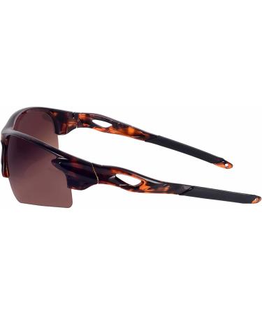 2 Pairs The Athlete Precision Sport Wrap Bifocal Reading Sunglasses Black/Tortoise - 1.5x - Buy Online on GoSupps.com