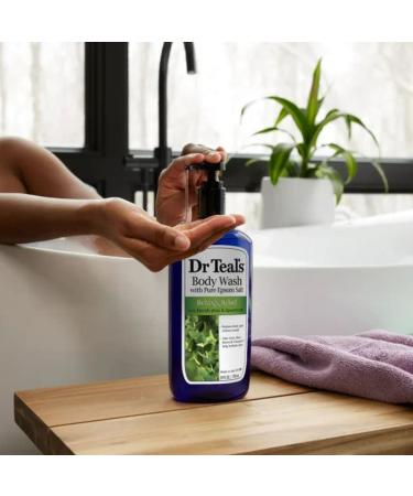 Dr Teal's Body Wash Relax & Relief with Eucalyptus & Spearmint 24 oz (Pack of 9) - Buy Online on GoSupps.com