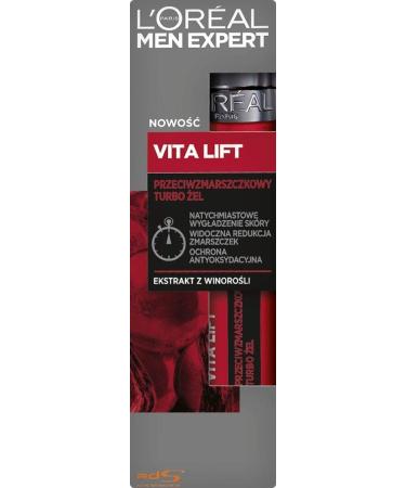 L'Oreal Paris Men Expert Vita Lift Anti-Wrinkle Gel with French Vine Extract - 50ml | Ships Internationally - Buy Online on GoSupps.com