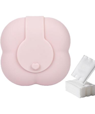 Powder Puff Holder - Cotton Pad Silicone Case | Storage Box Soft Non Stick with Buckle for Cotton Pad Powder Puff Jewelry Earring - Buy Online on GoSupps.com