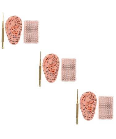 Healifty 3 Sets Auricular Tools Home Tools Magnet Tool Magnet Stickers Press Acupunctures Ear Kit Acupoint Ear Stickers Magnet Ear Beads Patch Ear Self-Caring Patches Acupoint Ear Patches Assorted Colorx3pcs 10x6x0.6cmx3pcs