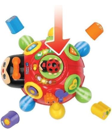 VTECH Baby Happy Learning Beetle | Interactive Sorting Toy for Shapes Colors & Numbers | Ages 12-36 Months | Red - Buy Online on GoSupps.com