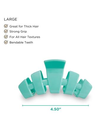 TELETIES Large Hair Clip - Summer Collection - Strong Grip Hair Claw Clip for Women - Atlantis Large - Buy Online on GoSupps.com