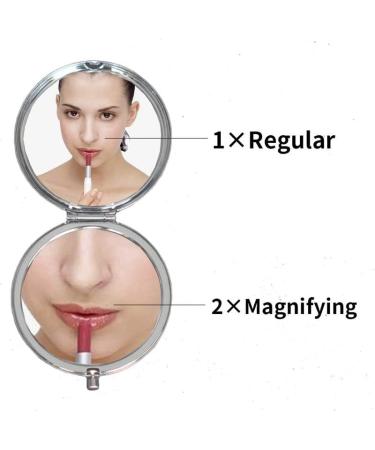 Silver Pocket Mirror for Women - Daughter's Birthday & Graduation Gift from Mom and Dad - Buy Online on GoSupps.com