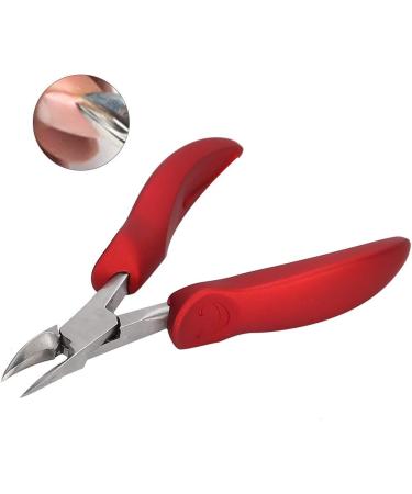 Pedicure Manicure Tool Hardware Nails Stainless Cuticle Nippers Toenail Cutter Cuticle Scissors for Fingernails for Toenails(S1 red) - Buy Online on GoSupps.com