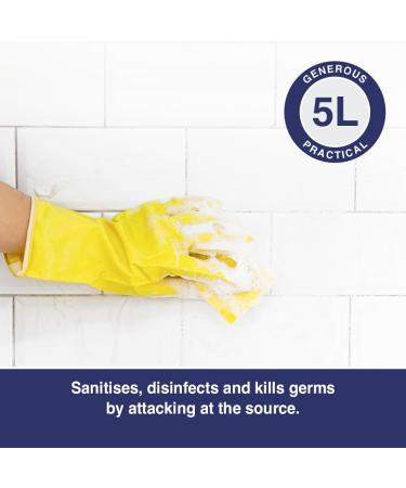 Clearly Thick Bleach 5L Extra Strong Toilet Bleach Liquid for Sanitisation and Disinfection Cleaning Products for Home and Workplace - Buy Online on GoSupps.com