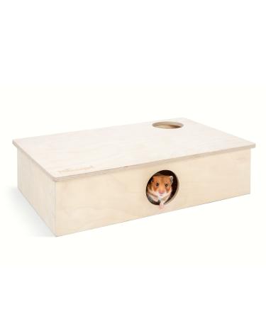 Niteangel Multi-Chamber Hamster House Maze - Multi-Room Hideouts & Tunnel Exploring Toys for Hamster Gerbils Mice Lemmings 6-Room Large