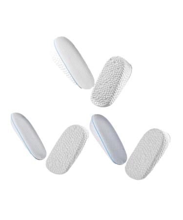 Mobestech 6 Pairs Inner Heightening Half Pad Breathable Heighten Insole Heel Lift Insoles Orthopedic Shoe Inserts Absorption Insoles Men and Women Sports Breathable Mesh High Heel