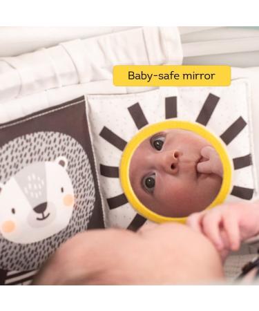 Taf Toys Newborn Soft Activity Book Black & White High Contrast Baby Book Infant Sensory Toys Tummy Time Soft Cloth Books for Babies Textured Fabric Crinkling Shapes Patterns 0-12 Months Newborn Toys - Buy Online on GoSupps.com