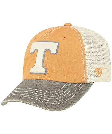Top of the World Oklahoma State Cowboys Men's Relaxed Fit Adjustable Mesh Offroad Hat Team Color Icon, Adjustable Tennessee Volunteers