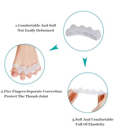 Shop LME Corrector Hallux Valgus Toe Sprizer 2x - Summer Essential Soft Gel Silicone BPA Free Universal Size - Satisfaction Guarantee - Buy Online on GoSupps.com