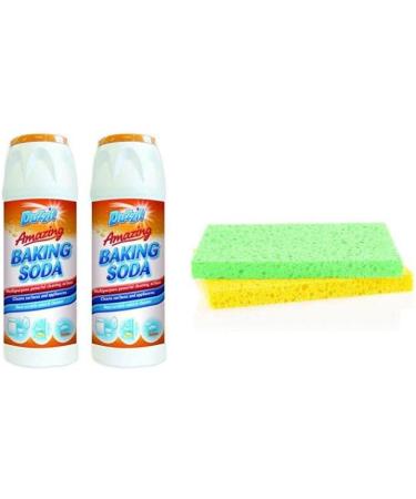 Multipurpose Powerful Cleaning baking soda for Surface And Appliances Non Scratch Natural Cleaner and washable sponge wipes. - Buy Online on GoSupps.com