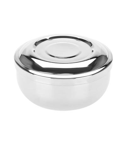 Men's Stainless Steel Shaving Soap Bowl with Mirror Cover | Universal Beauty Product for a Perfect Shave - Buy Online on GoSupps.com