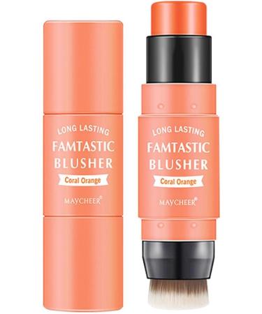 Milk Blush Stick Double Head Blush Sticks - Cream Blush Makeup for All Skin Tones 2 in 1 Double-Head Blush and Lipstick Makeup for Women and 3# - Buy Online on GoSupps.com