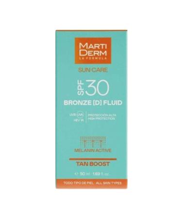 Bronze (D) Face Fluid SPF30 50ml Sun Care All Skin Types Martiderm