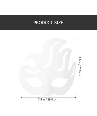Dechous 14-Piece DIY Blank Masquerade Masks - White Paper Half-Light Art for Carnival & Cosplay - Buy Online on GoSupps.com