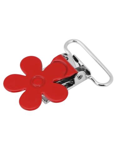 10 Pcs Mini Plum Shape Pacifier Suspender Clips - Durable Clip Holders with 25mm Ring Inner Diameter for Secure Baby Pacifier Attachment - Buy Online on GoSupps.com