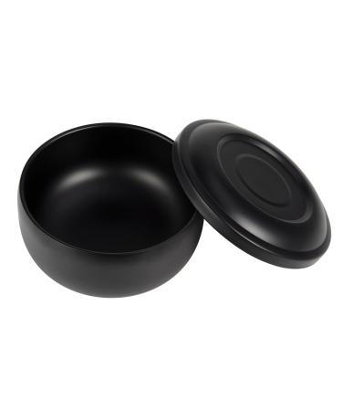 Perfk shaving soap peel shaving cup with lid for hairdressers more easily foaming razor cup container shaving foam shell for the father yellow