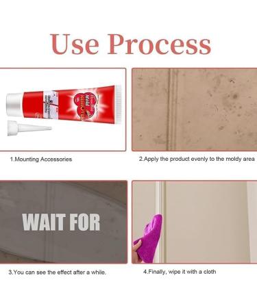 Mould Cleaner Gel Deep Mould Remover Gel Mould Magic Gel Household Mould Miracle Remover Mould Magic Extreme Gel Household Mould Removal Gel for Kitchen Bathroom Tile Stains Sink 1pc - Buy Online on GoSupps.com