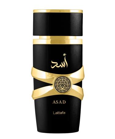 Lattafa Perfumes Asad for Unisex Eau de Parfum Spray, 3.4 Ounce Vanilla 3.40 Fl Oz (Pack of 1)
