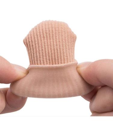 Adjustable Gel Toe Caps - Cut-Out Lined Ribbed Toe Protectors | Pack of 4 - International Shipping Available - Buy Online on GoSupps.com