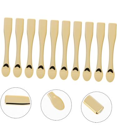 Baluue 36 Pcs Cosmetics Spatula Face Cream Spoons Mini Spoons Abs Skincare Makeup 6.00X0.70X0.70CMx3pcs Goldenx3pcs - Buy Online on GoSupps.com
