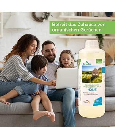 Homedica Odor Remover Home 5L | Vegan Microbiological Enzyme Cleaner for Textiles Upholstery & Animal Skins | Made in Germany | Eliminates Unpleasant Smells - Buy Online on GoSupps.com