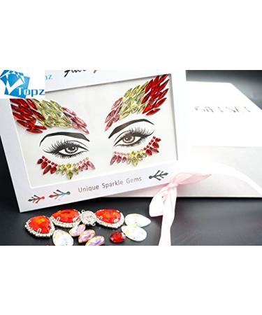 Halloween Face Jewels Stick On Body Stickers - Festive Temporary Tattoo for Christmas Party & Mermaid Outfit - SV04 - Buy Online on GoSupps.com