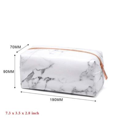 Shop Rose Gold Marble Makeup Bag - Stylish Cosmetics Bags for Handbags | Zippered Pocket Organizers - Buy Online on GoSupps.com