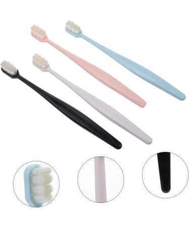 Goohochy Soft Toothbrush Set - 4 Pcs Manual Toothbrush for Sensitive Teeth | Ideal for Adults Pregnant Women & Kids | Durable ABS Handle | Global Shipping Available - Buy Online on GoSupps.com