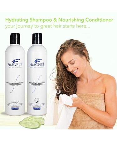 FRAGFRE 12oz Sulfate Free Shampoo & Conditioner 2-Pack Gift Set - Gluten Free, Vegan, Color Safe - Hypoallergenic & Paraben Free - Fragrance Free - Buy Online on GoSupps.com