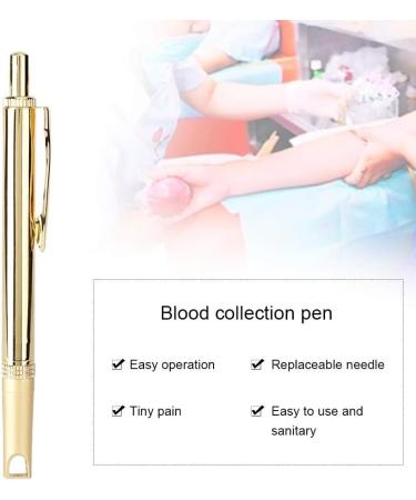 Portable Blood Lancet Pencil - Painless Blood Tests & Acupuncture Massage Tool for Home Use - Buy Online on GoSupps.com