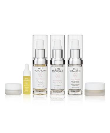 Baie Botanique Rose Renew Discovery Set | Luxury Vegan Organic Skincare | Multi-Award-Winning 6 Step Routine for Radiant Skin - Buy Online on GoSupps.com