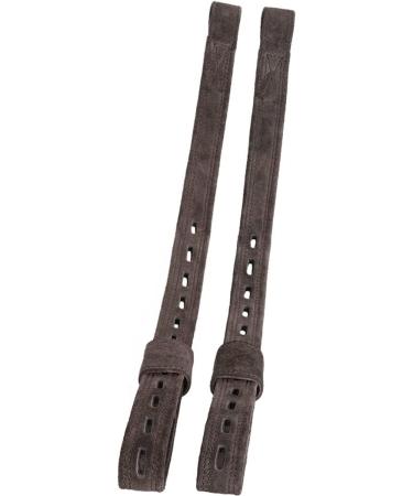 Equinate Slimline Mono Stirrup Leathers - Columbia Suede Brown 60 cm | Premium Quality Equestrian Gear for International Shipping - Buy Online on GoSupps.com