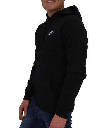 Nike Men's Sportswear Club Pullover Hoodie - Medium, Black/White - Buy Online on GoSupps.com
