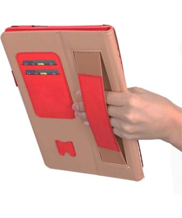 11 inch 2018 iPad Case Jennyfly PU Leather PU Leather Lightweight Auto Wake/Sleep with Pen Strap & Hand Strap & Card Slot Hand Free Stand Soft Back Protective Cover for 2018 1st Gen iPad 11 - Red 2018 iPad 11(1st Gen) Red - Buy Online on GoSupps.com